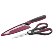 TEFAL COMFORT RED COLLECTION 2 PCS SET WITH COVER | K250S225