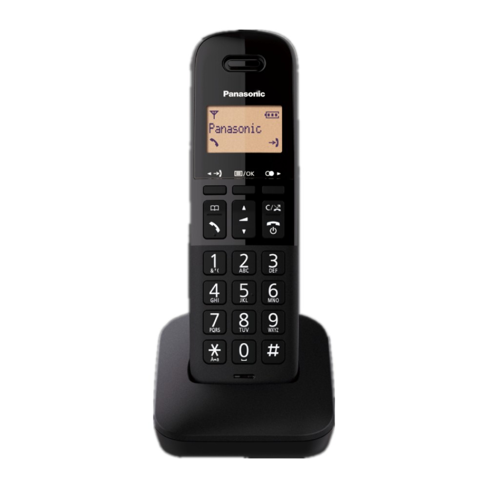 Panasonic Digital Cordless Phone (2 Handsets) with Nuisance Call Block (Black) | KX-TGB31ML2
