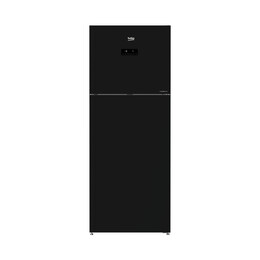 Beko 470L 2-Door Top Mount Freezer Refrigerator with ProSmart INVERTER (Black - Glass) | RDNT470E50VZJGB