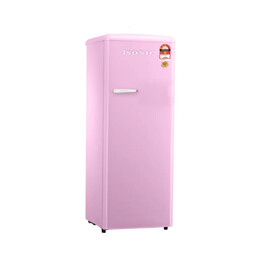 isonic 250L Single Door Vintage Refrigerator (Candy Pink) | ISR-BC250LH