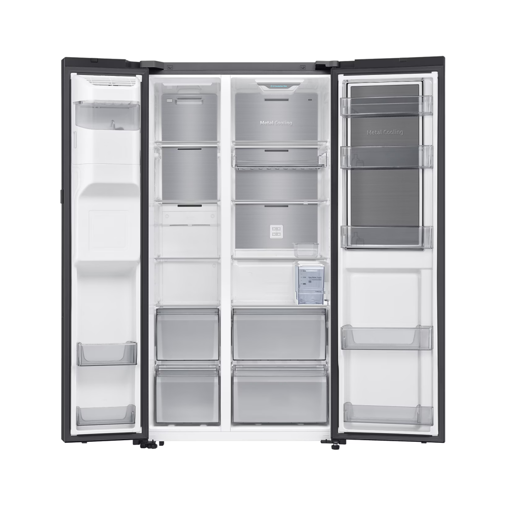 SAMSUNG 609L Refrigerator SBS -Food Showcase Black | RS80F65GNFME