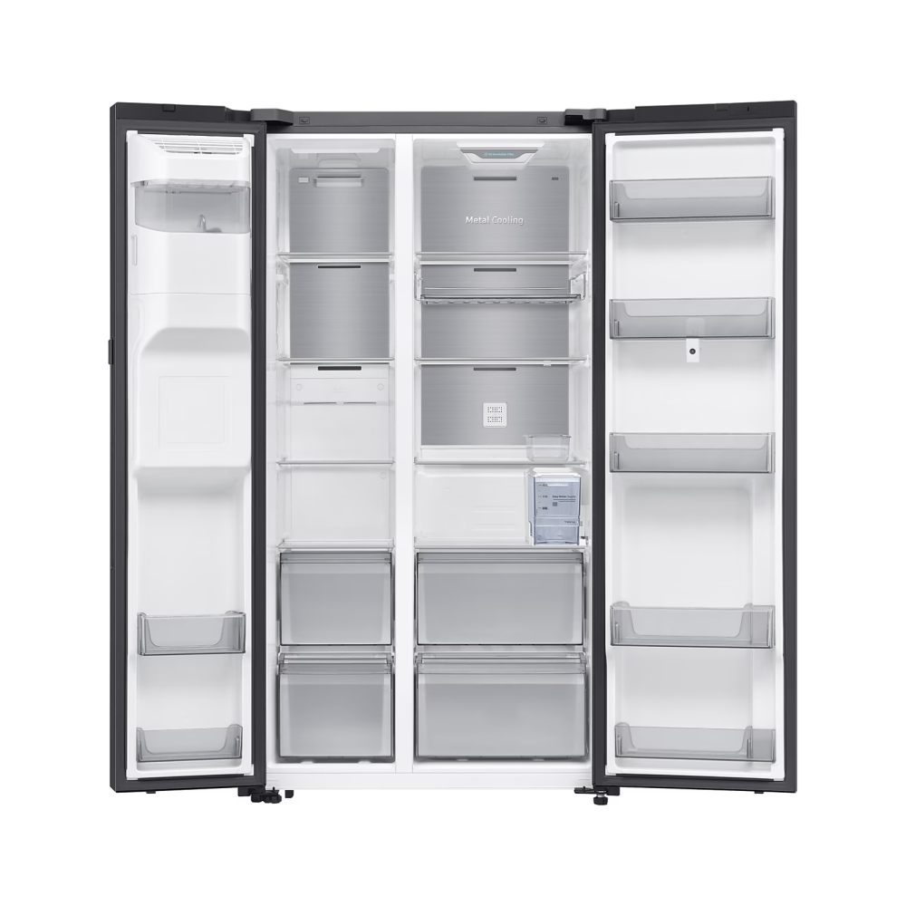 SAMSUNG 594L Refrigerator SBS -Family Hub Black | RS90F65ANFME