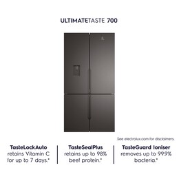 Electrolux 562L UltimateTaste 700 French Door Refrigerator with Water Dispenser | EQE5660A-B