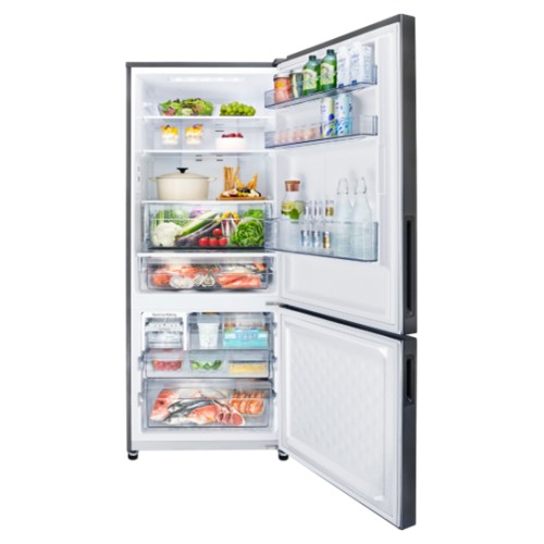 [NUR] Panasonic 422L 2-Door Bottom Freezer Refrigerator with ECONAVI INVERTER (Silver) | NR-BX421BPSM