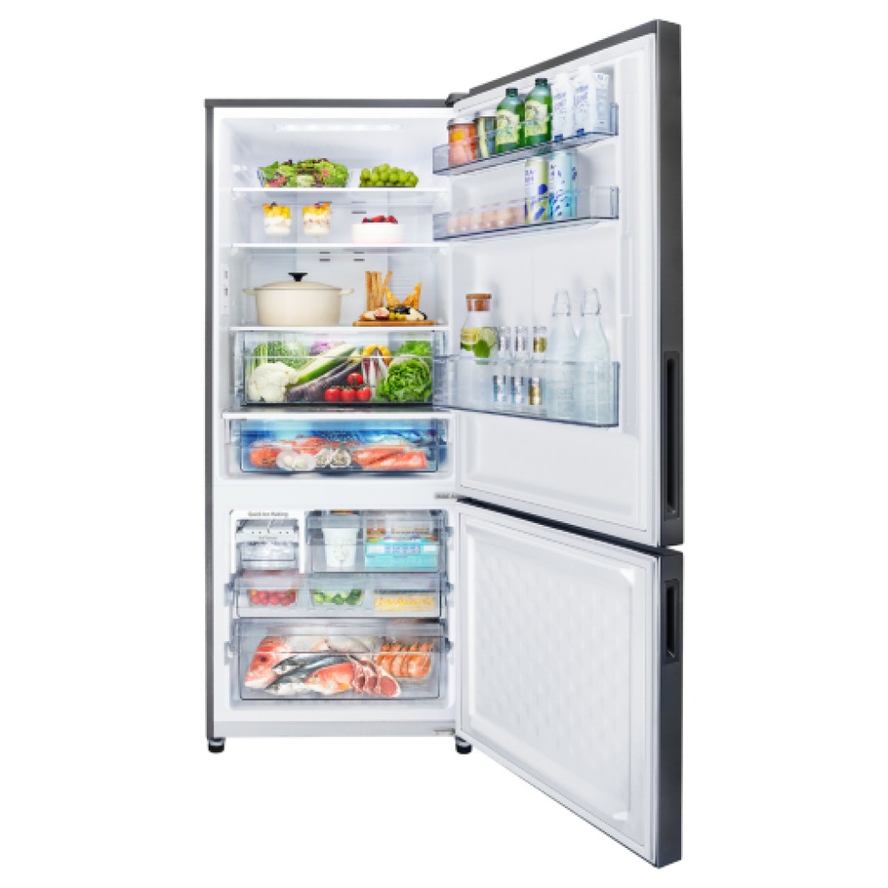 [SAVE 3.0] Panasonic 465L 2-Door Bottom Freezer Refrigerator with ECONAVI INVERTER (Silver) | NR-BX471CPSM
