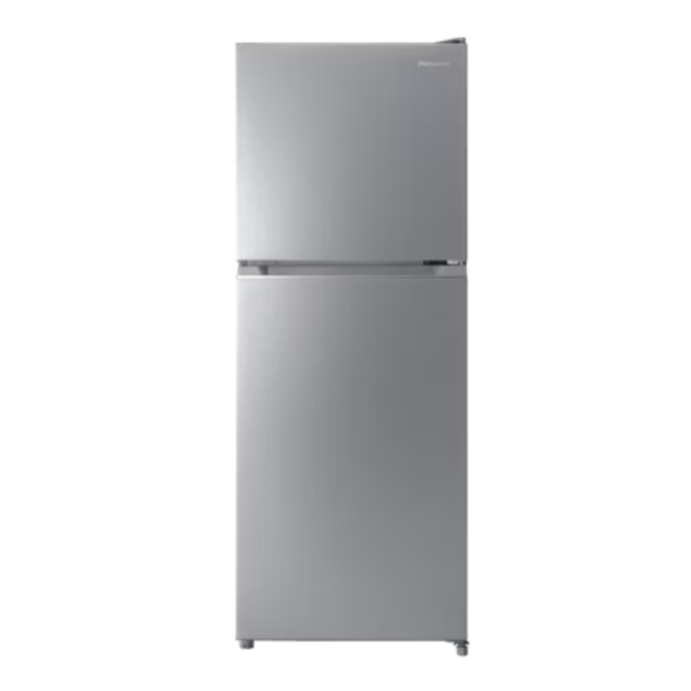 PANASONIC 202L TWIN DOOR TOP FREEZER REFRIGERATOR - SILVER STEEL | NR-TC221BUSM