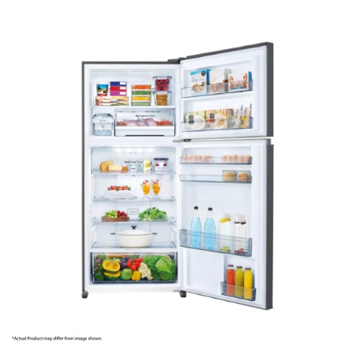 [NUR] anasonic 601L 2-Door Top Freezer Refrigerator with ECONAVI INVERTER (2022, Glass Look Black) | NR-TZ601BPKM