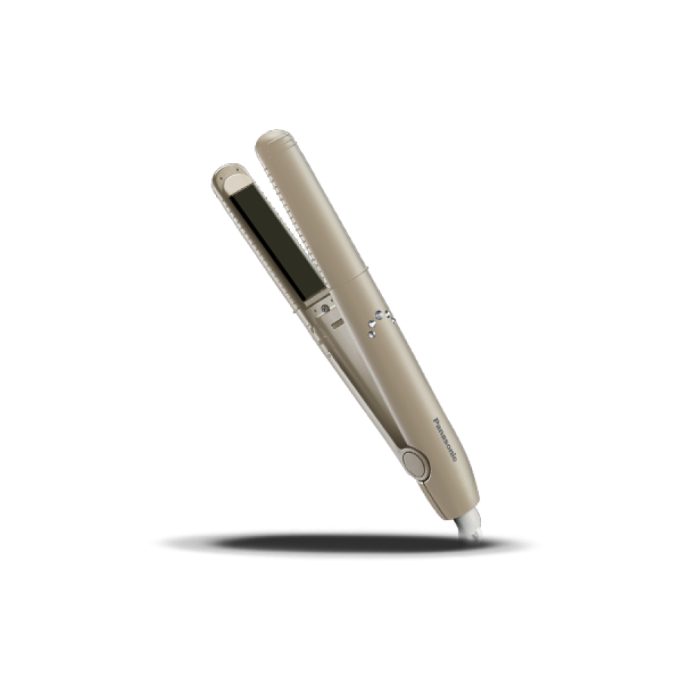 PANASONIC COMPACT HAIR STRAIGHTENER & CURLER - BEIGE