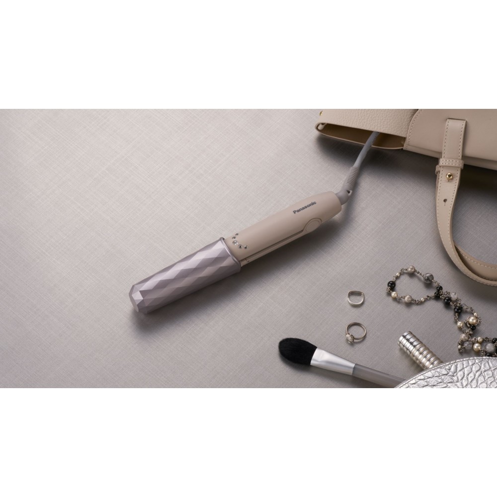 PANASONIC COMPACT HAIR STRAIGHTENER & CURLER - BEIGE