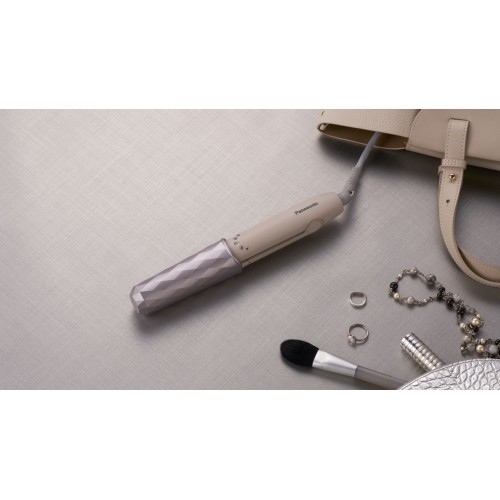 PANASONIC COMPACT HAIR STRAIGHTENER & CURLER - BEIGE