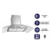 CORNELL CHIMNEY GLASS HOOD 1200m³/hr | CMH-PC96MKII