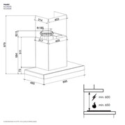 Electrolux 90cm UltimateTaste™ 500 Chimney Kitchen Hood (1500m3/hr) | ECC9310S