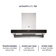 Electrolux 90cm UltimateTaste™ 700 Inverter Chimney Kitchen Hood (1500m3/hr) | ECC9788S
