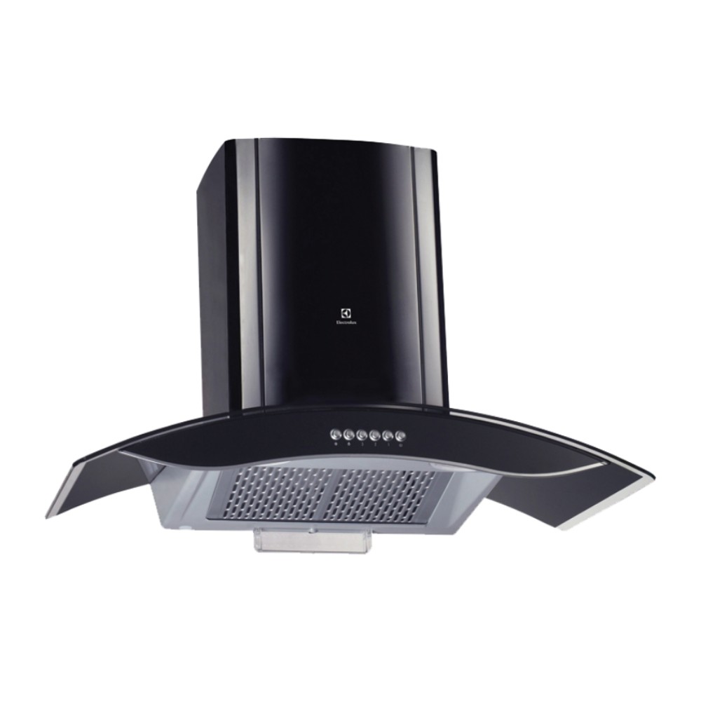 ELECTROLUX 90cm Curved Glass Chimney Hood with Auto Clean Function