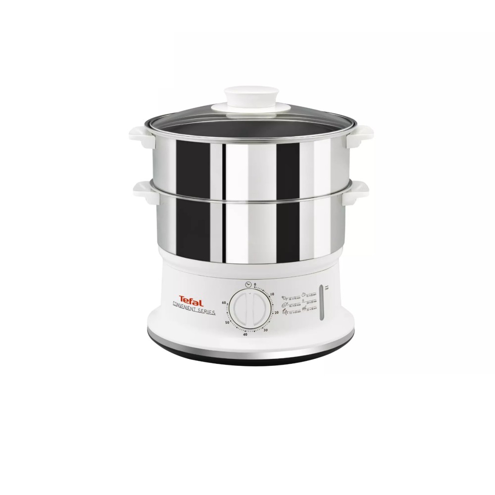 Tefal 6L Stainless Steel Convenient Steamer | VC145140