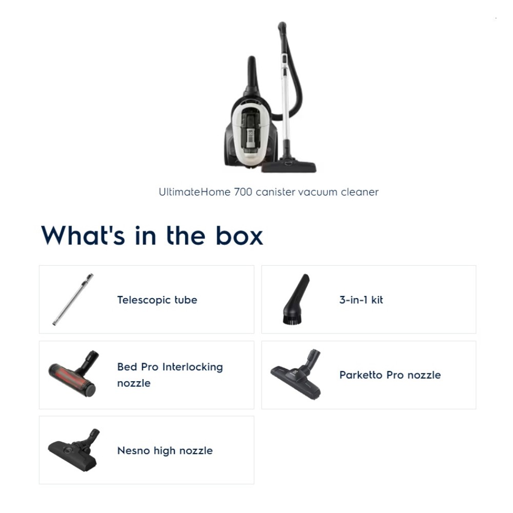 Electrolux UltimateHome 700 Bagless Canister Vacuum Cleaner | EFC71622SW