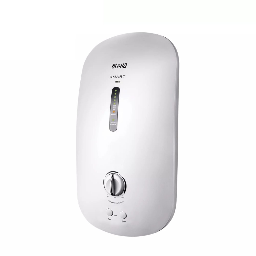 ALPHA SMART 18E PLUS RAIN-SHOWER INSTANT WATER HEATER (IVORY WHITE)