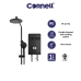 Cornell DC Pump Water Heater with Rain Shower (Matt Black) 4.2kW | CWH-4201DCR