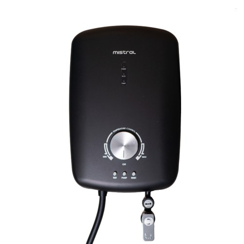 Mistral Instant Water Heater with DC Pump (Black) | MWH105-DBK