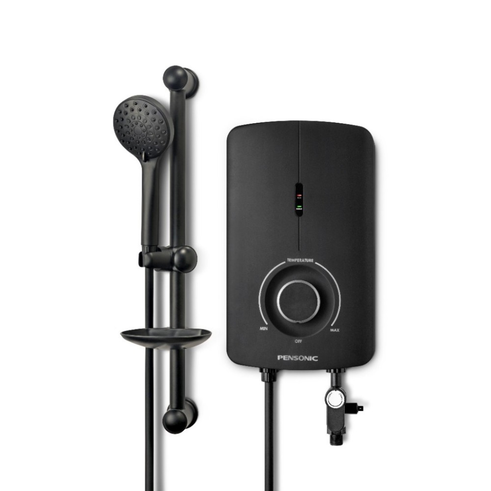 Pensonic Instant Water Heater with DC Pump (Matt Black) | PWH-988SP