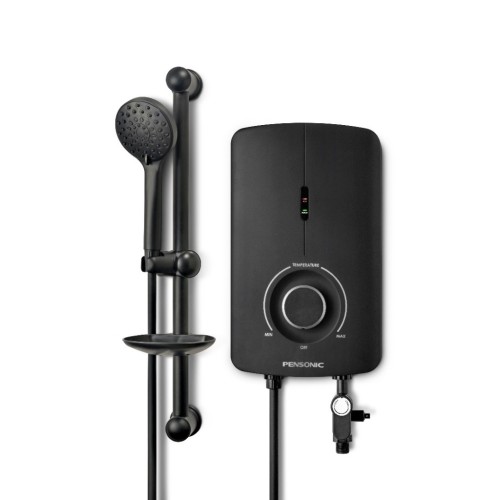 Pensonic Instant Water Heater with DC Pump (Matt Black) | PWH-988SP