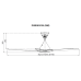 KDK 56" 5 BLADE R/CONTROL CEILING FAN WITH DC MOTOR - ELEGANT GREY | K14PH-EY