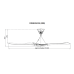 KDK 56" 5 BLADE R/CONTROL CEILING FAN WITH DC MOTOR - BROWN | K14PH-PBR