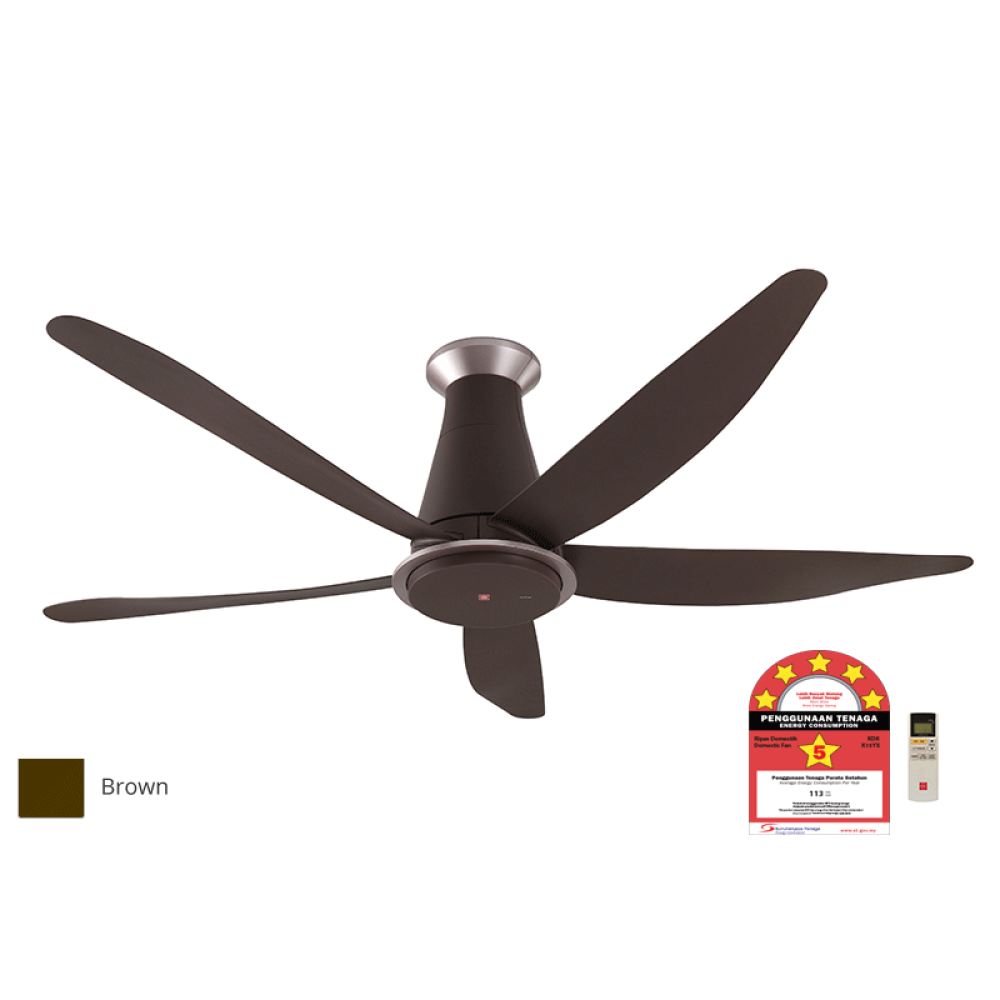 KDK KAZE  (150cm/60”) 5 Blades Ceiling Fan | K15YX-RBR (Long Pipe)