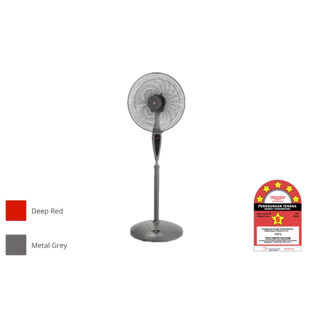 KDK 16" STAND FAN - METAL GRAY