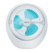 Mistral 6" USB Rechargeable Mini Portable Fan with Silent Low Noise (Blue) | MRF65