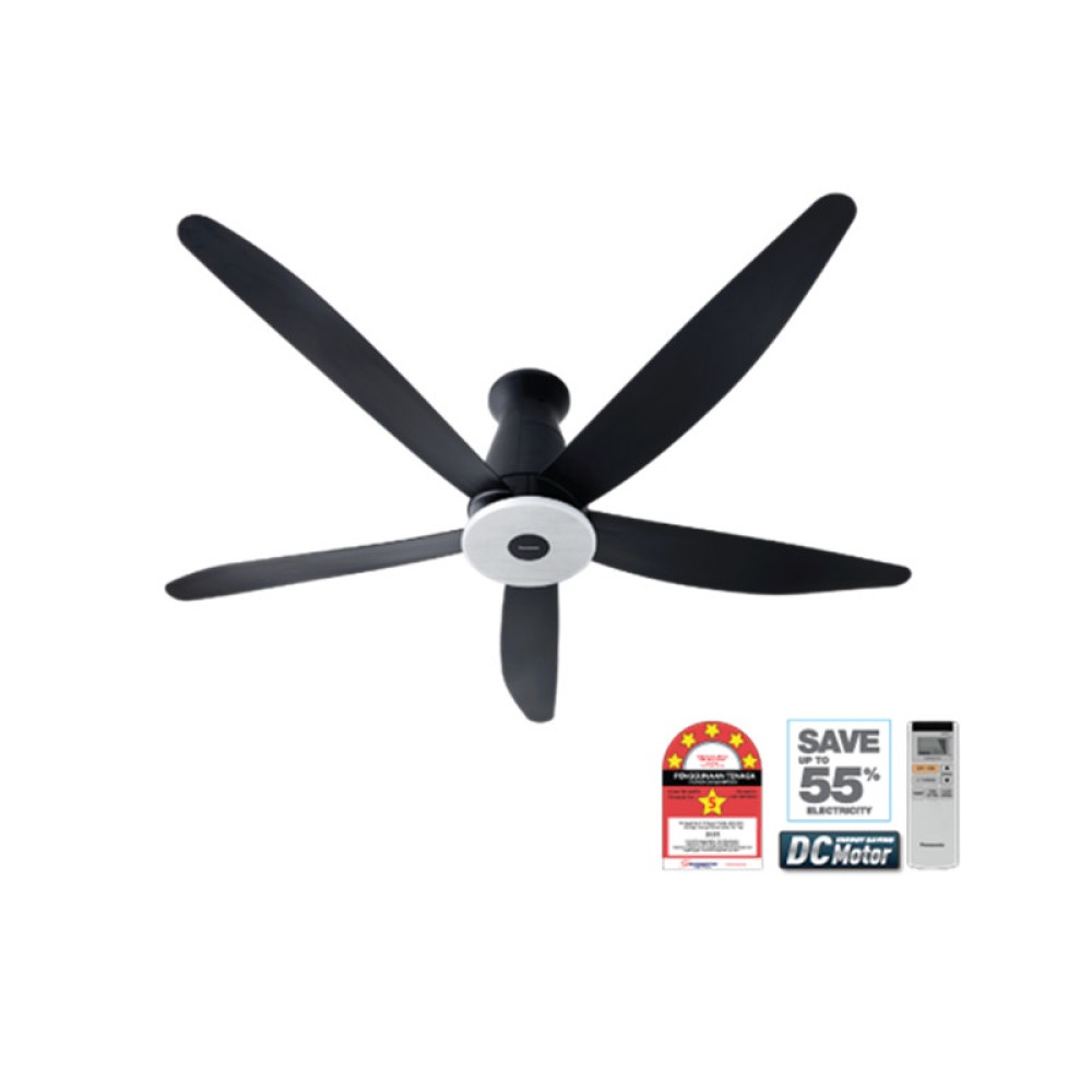 Panasonic 60" 5 Blades Aura Series Ceiling Fan (Short Pipe) | F-M15EXVBKQH