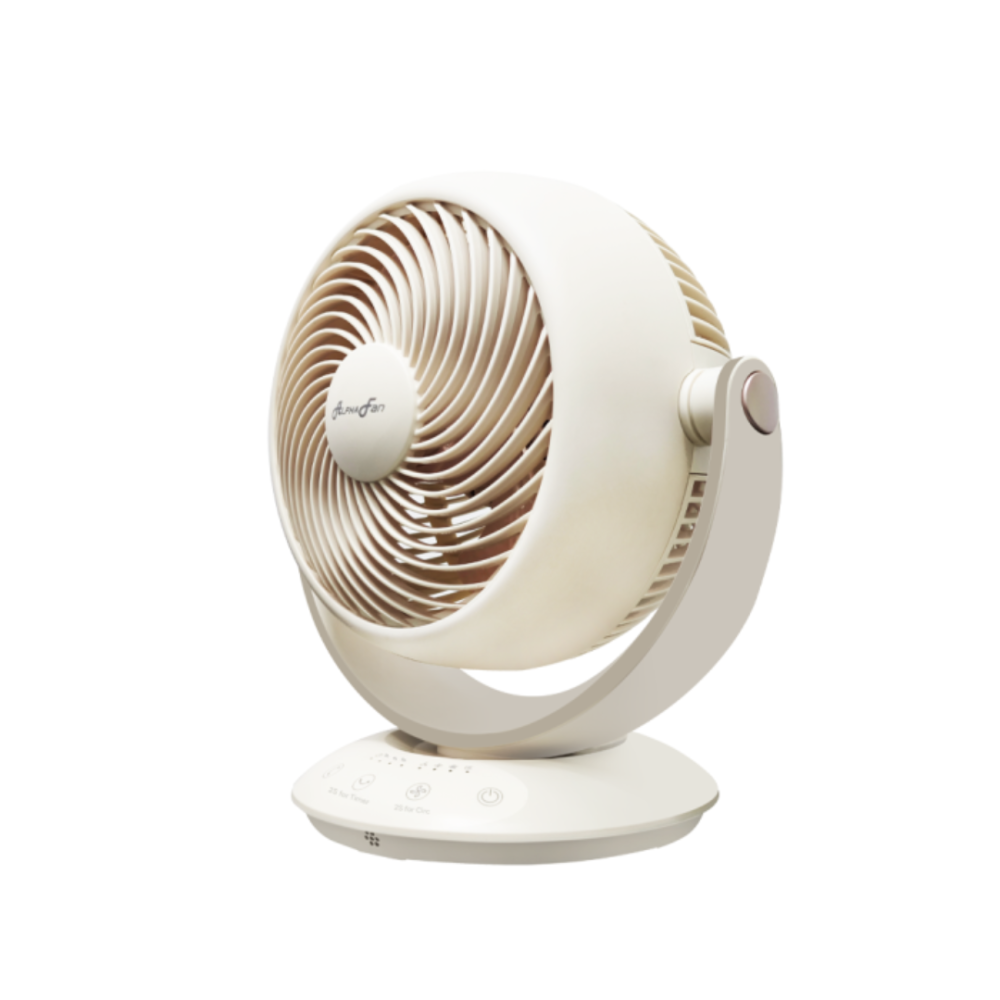 ALPHA MOTTO 7" 3 BLADE DESK FAN WITH AC MOTOR & 3 SPEED - LATTE | MOTTO DT C12/7 LATTE