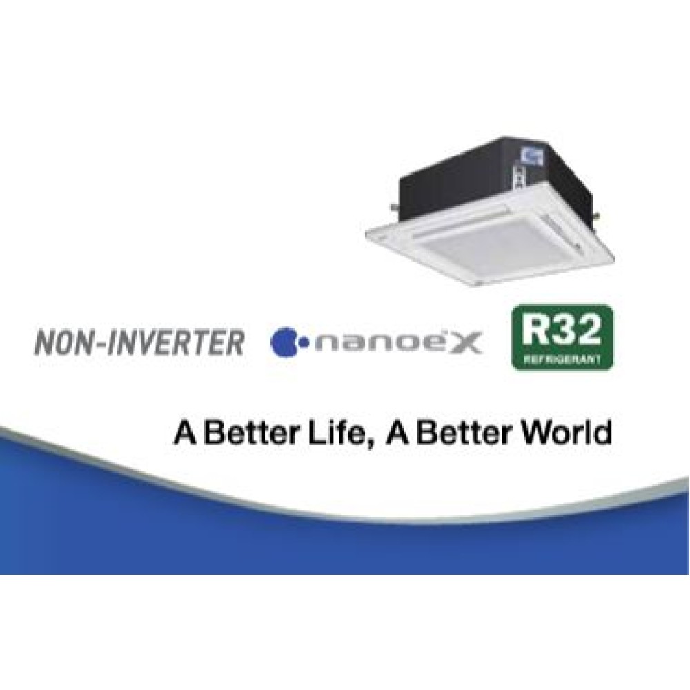 Panasonic 2.0HP (R32) Non-Inverter 4-Way Ceiling Cassette | S-19PU1H5C-1 [19,500Btu]