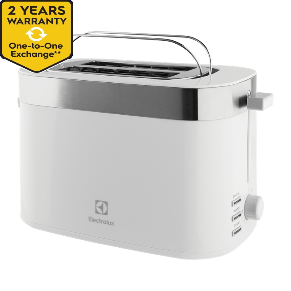 Electrolux 2 Slice Toaster with 7 Heat Levels (White) | E2TS1-100W