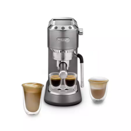 De'Longhi Dedica Arte Pump Espresso Coffee Machines (Grey) | EC885.GY
