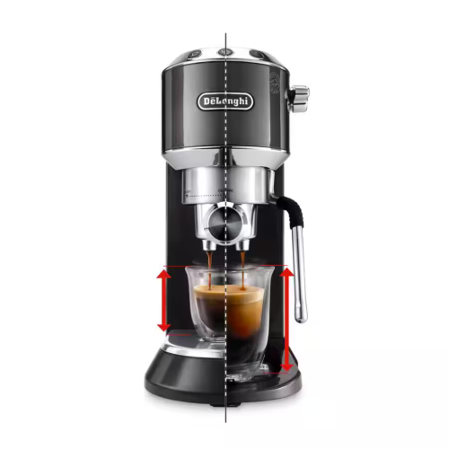 De'Longhi Dedica Arte Pump Espresso Coffee Machines (Grey) | EC885.GY