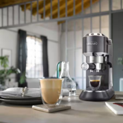 De'Longhi Dedica Arte Pump Espresso Coffee Machines (Grey) | EC885.GY