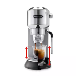 De'Longhi Dedica Arte Pump Espresso Coffee Machines (Metal) | EC885.M