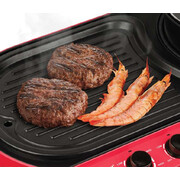 Cornell 2-in-1 Grill & Steamboat Non-stick Coating plate Pan Grill with Double Temperature Controller | CCG-EL88DT