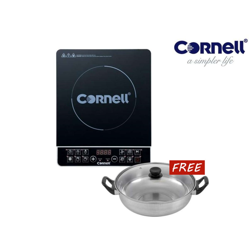 CORNELL ULTRA SLIM INDUCTION COOKER FREE STAINLESS STEEL POT