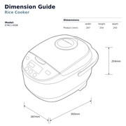 Electrolux 1.8L UltimateTaste 500 Smart Rice Cooker | E7RC1-650K