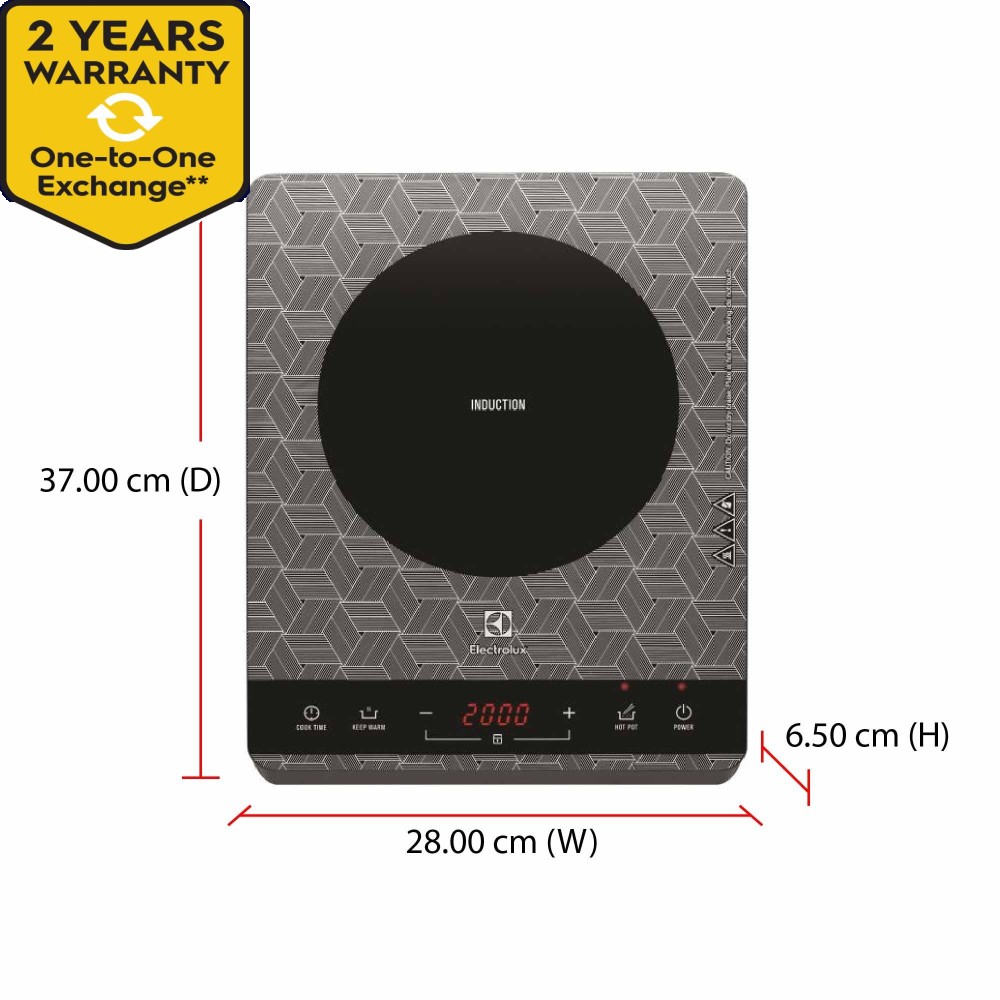 ELECTROLUX PORTABLE INDUCTION COOKER - 2000W