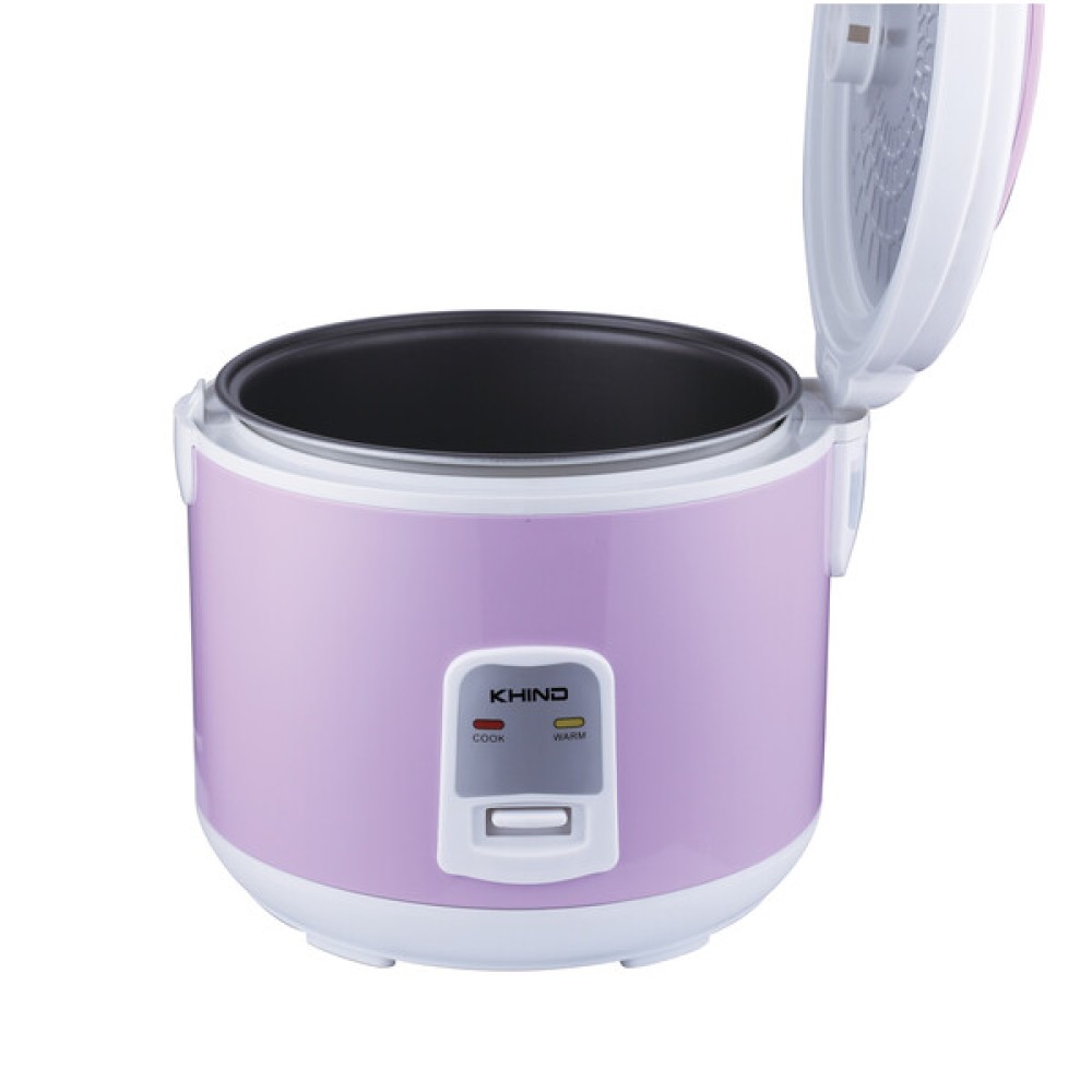 Khind 1.0L Jar Rice Cooker with Non-Stick Inner Pot (Purple) | RCJ1008