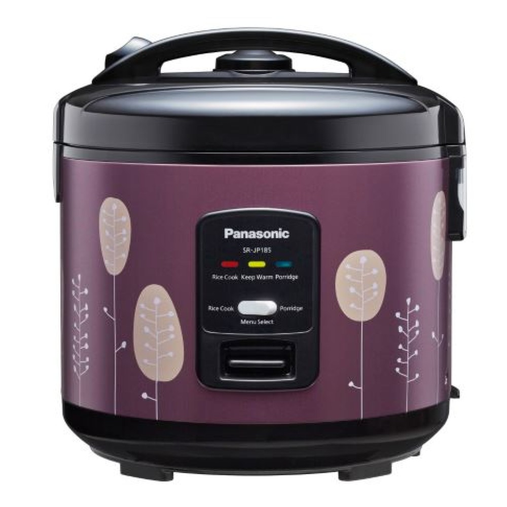 PANASONIC 1.8L MECHANICAL JAR RICE COOKER - FLORA MAROON  | SR-JP185TSK