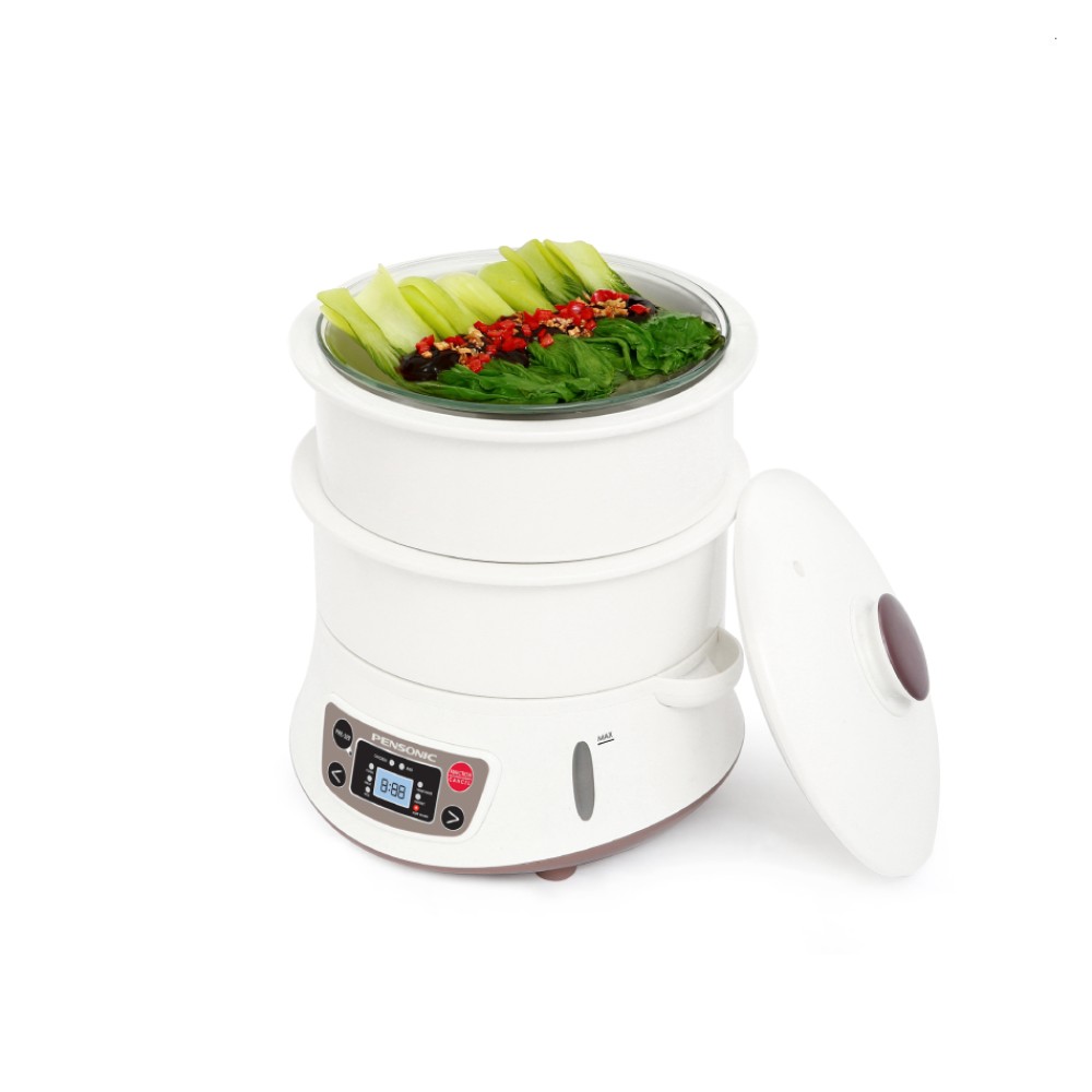 Pensonic LONGEVITY Ceramic Food Steamer with 7 Function (3L+3L) | PSM-1604