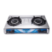 Zenne Twister Double Burner Stainless Steel Gas Cooker | KGS301C-SS