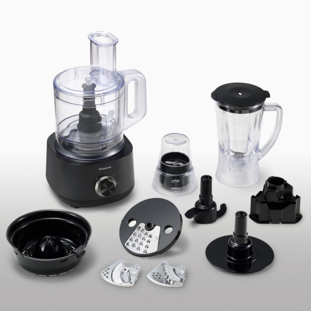 Panasonic Food Processor with 9 Accessories for 25 Functions | MK-F510KSK