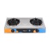 Meck Double Burner Gas Stove (Stainless Steel) | MGS-2020SS