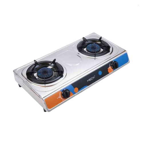 Meck Double Burner Gas Stove (Stainless Steel) | MGS-2020SS