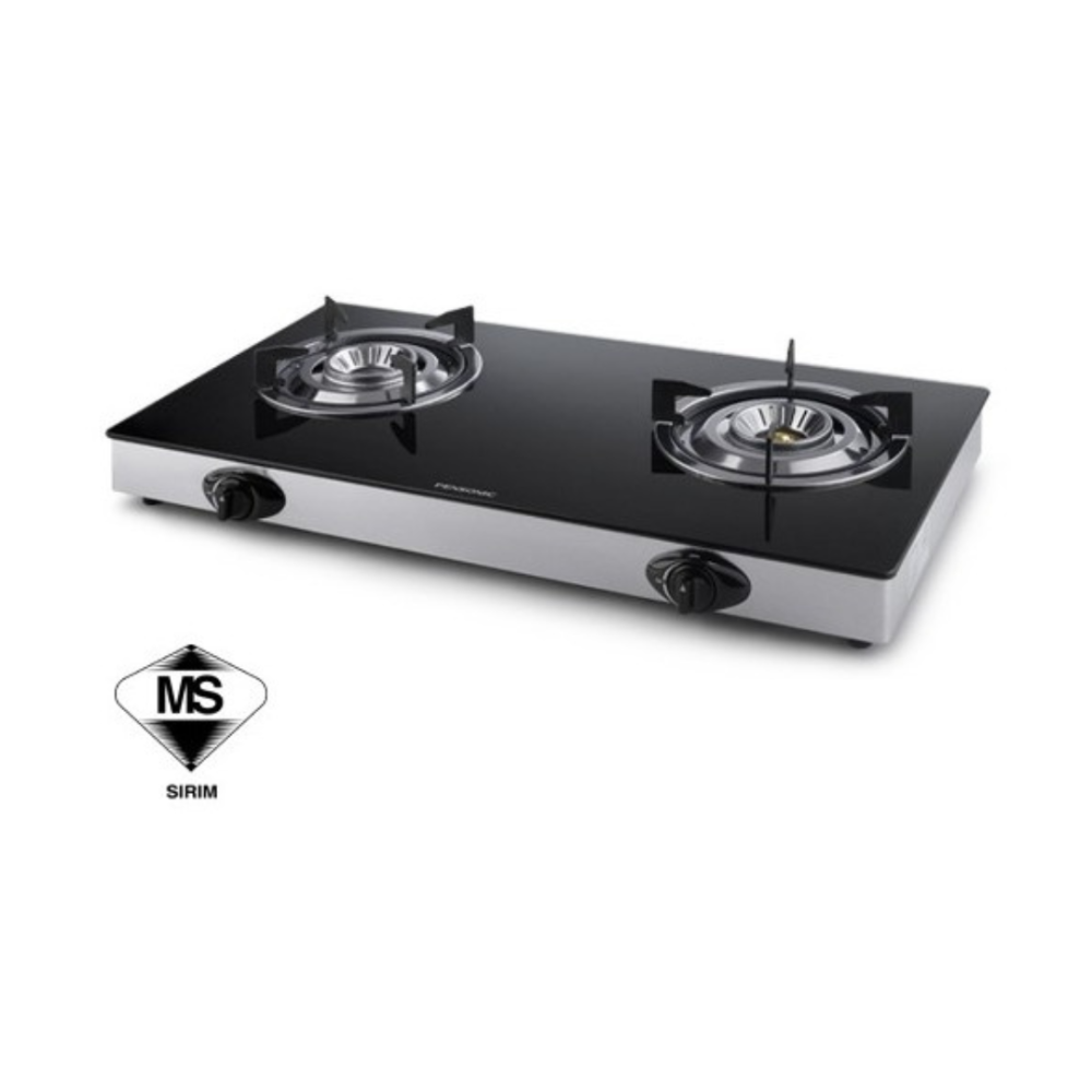PENSONIC SLIM GLASS 2 BURNERS GAS COOKER